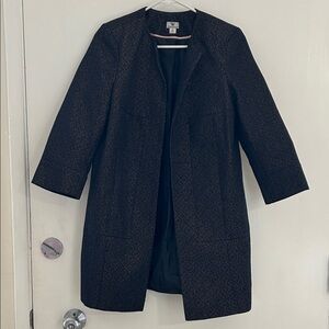 White House Black Market Elegant Black Long Blazer